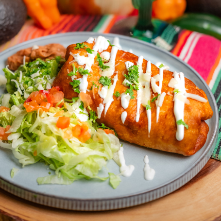 Chimichanga Burrito Frito al estilo Monterrey